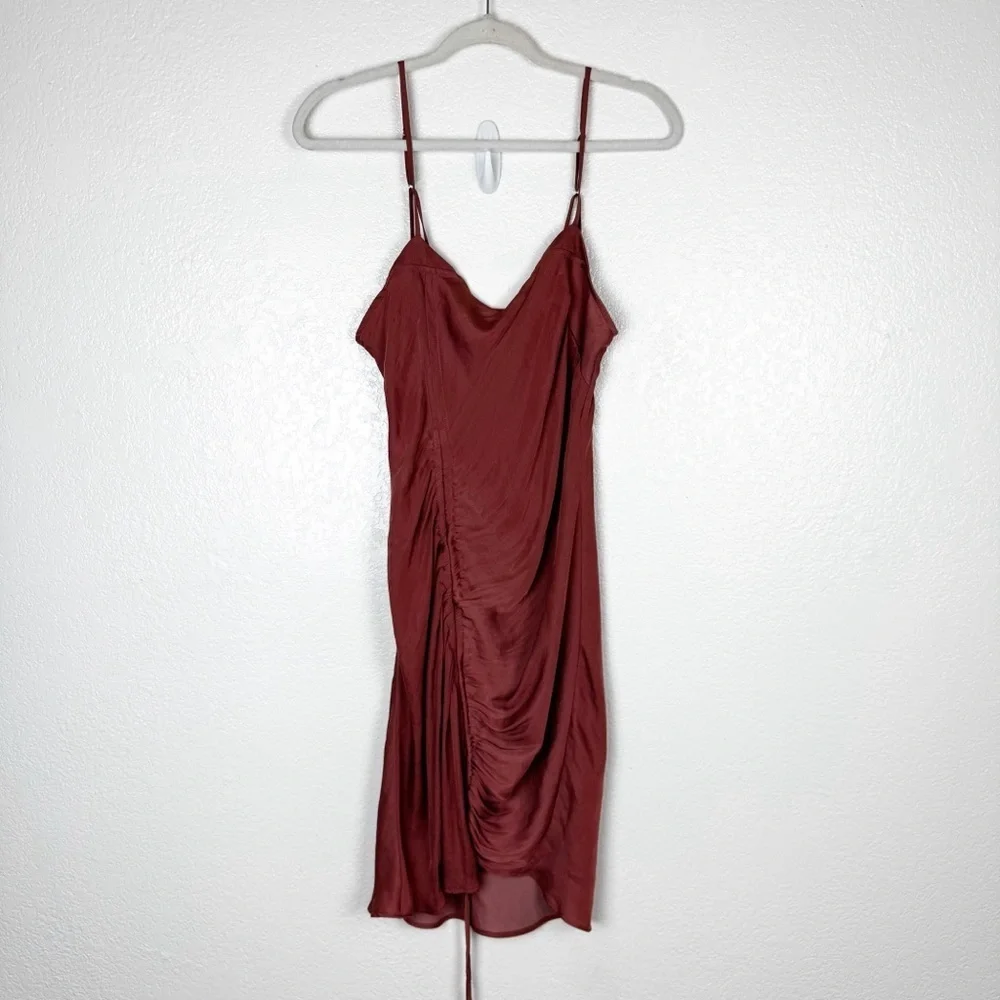 Free People Be My Mini Slip Dress in Wind Blush Size Large